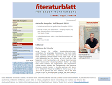 Tablet Screenshot of literaturblatt.de